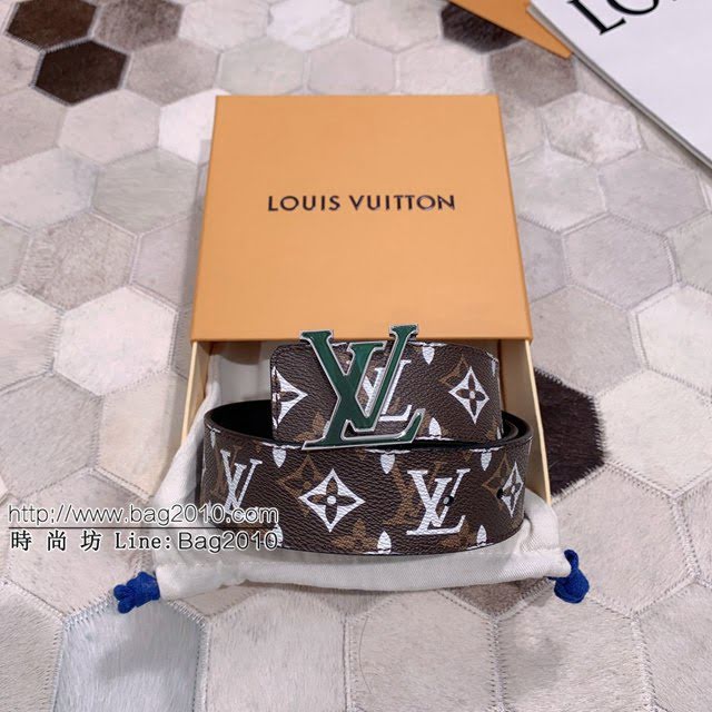 LV新款皮帶 路易威登高端男士腰帶 精緻手工繪邊  jjp1627